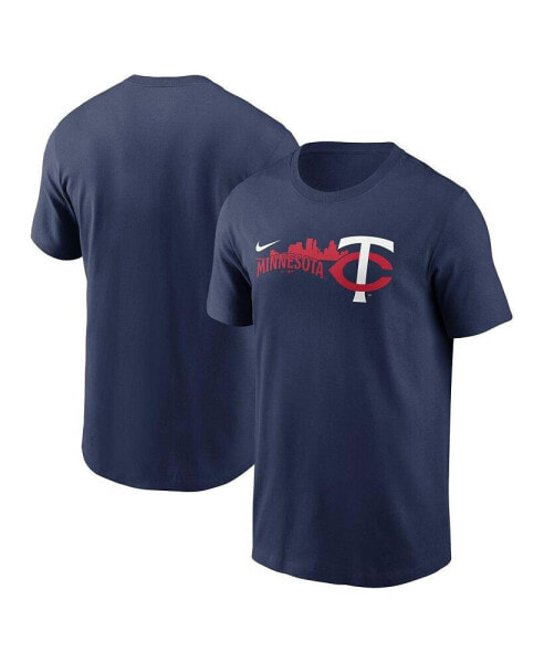Men's Navy Minnesota Twins Local Team Skyline T-shirt