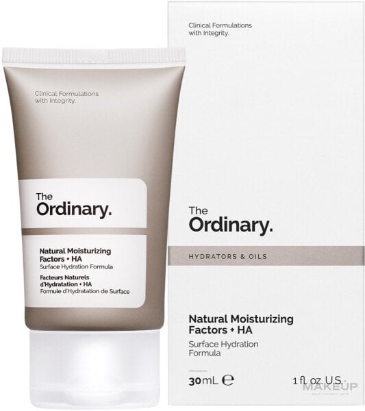 Gesichtspflege mit natürlichen feuchtigkeitsspendenden Faktoren und Hyaluronsäure - The Ordinary Natural Moisturizing Factors + HA 30 ml