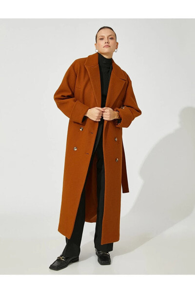 Пальто Koton Belted Wrap Coat