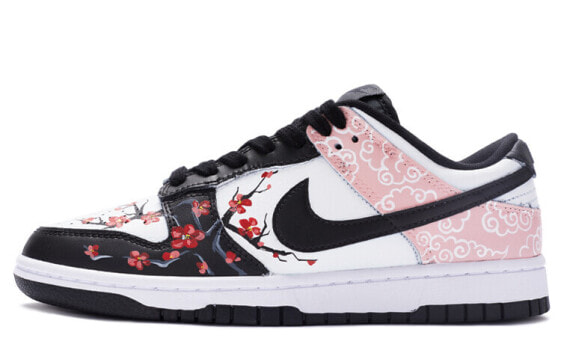 【定制球鞋】 Nike Dunk Low Retro 云锦鸳鸯 手绘喷绘 中国风 低帮 板鞋 男款 黑白 / Кроссовки Nike Dunk Low DD1391-100