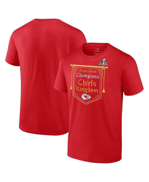 Men's Red Kansas City Chiefs Super Bowl LVIII Champions Hometown Big and Tall T-shirt