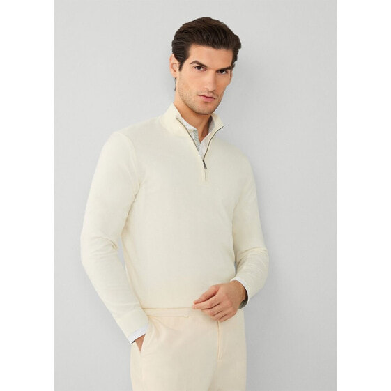 HACKETT Gmd Merino Silk Half Zip Sweater