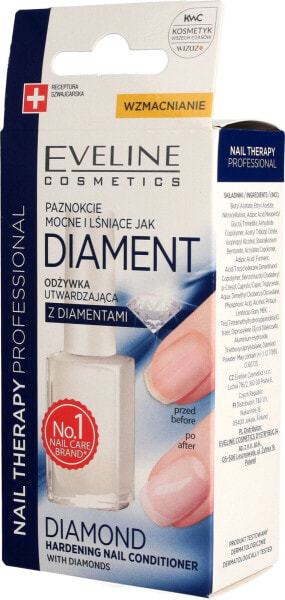 Eveline Eveline Nail Therapy Lakier odżywka utwardzająca do paznokci Diament 12ml