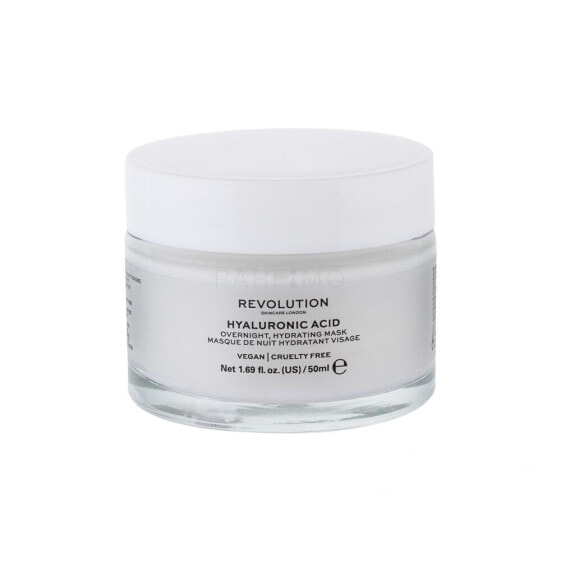 Revolution Skincare Hyaluronic Acid Overnight Hydrating Mask 50 ml gesichtsmaske für Frauen