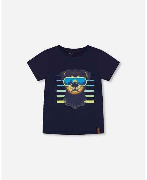 Boy T-Shirt With Print Navy - Toddler|Child