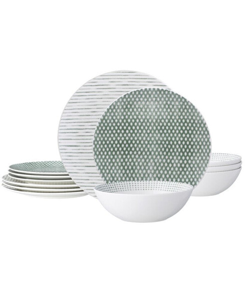 Hammock Coupe 12-Pc. Dinnerware Set, Service for 4