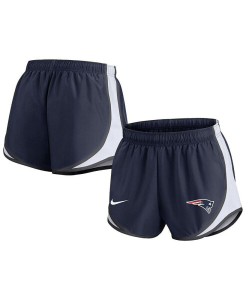 Women's Navy New England Patriots Performance Tempo Shorts