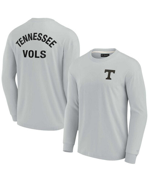 Men's and Women's Gray Tennessee Volunteers Super Soft Long Sleeve T-shirt
