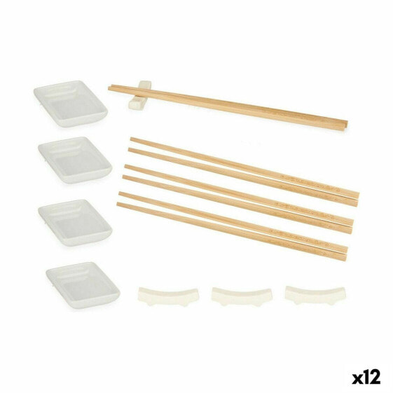 Набор для суши Белый Керамика (12 штук)