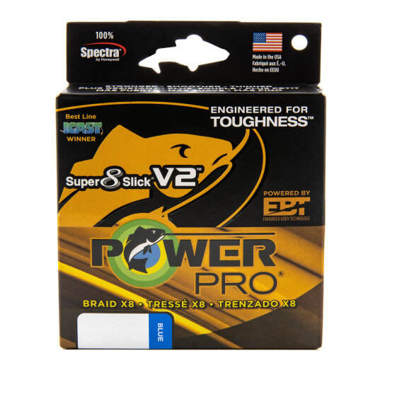 PowerPro Super 8 Slick V2 Braided Fishing Line - Marine_Blue - 50lb - 3000yd ...