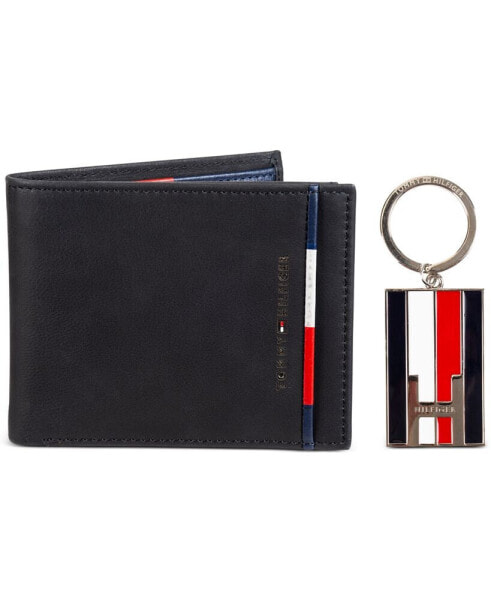 Кошелек мужской Tommy Hilfiger RFID Bifold с отсоединяемым Pocketmate и брелоком