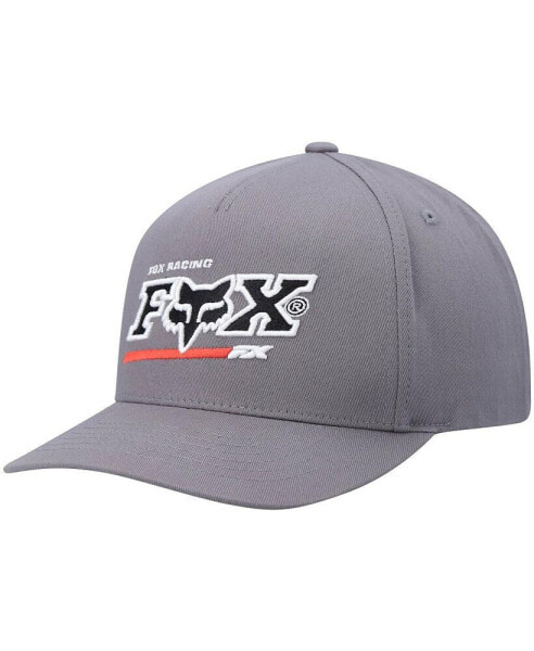 Men's Gray Racing Powerband Snapback Hat