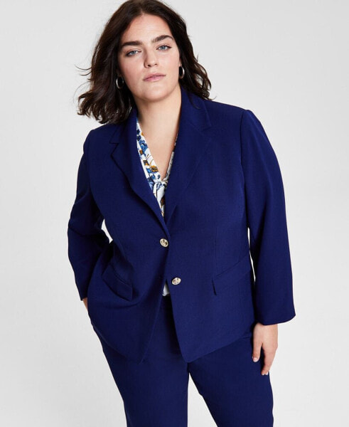 Plus Size Two-Button Blazer