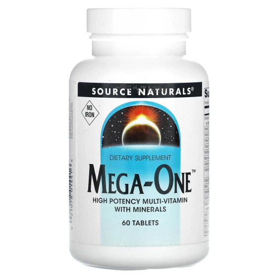 Витаминно-минеральный комплекс Source Naturals Mega-One без железа 60 таблеток