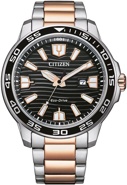 Citizen Men's Analogue Eco-Drive Watch with Stainless Steel Strap