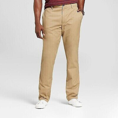 Men's Every Wear Athletic Fit Chino Pants - Goodfellow & Co Tan 34x29