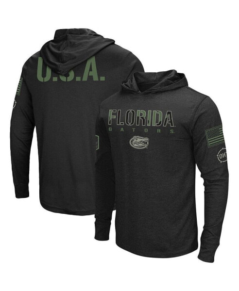 Men's Black Florida Gators Big and Tall OHT Military-Inspired Appreciation Tango Long Sleeve Hoodie T-shirt