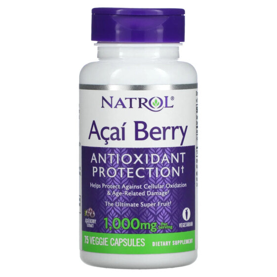 Acai Berry, 1,000 mg, 75 Veggie Caps (500 mg per Capsule)