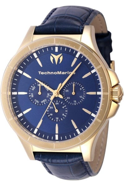 TechnoMarine MoonSun Date-Day Quartz Blue Dial Men's Watch TM-822030