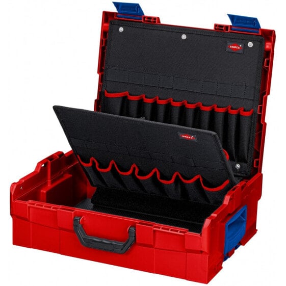 Ящик для инструментов Knipex 00 21 19 LB черно-красный ударопрочный водостойкий 375 x 107 x 311 мм