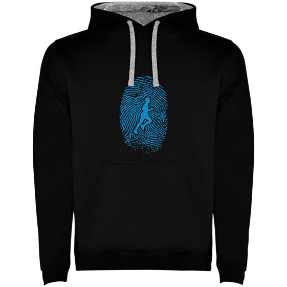 KRUSKIS Runner Fingerprint Two-Colour hoodie