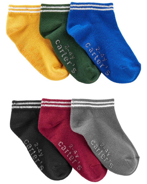 Toddler 6-Pack Ankle Socks 2T-4T