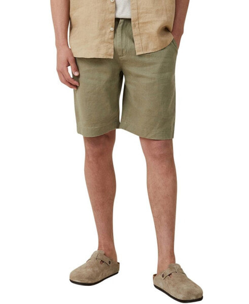 Men's Linen Pleat Shorts