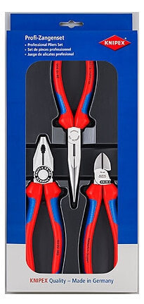 KNIPEX 00 20 11 - Pliers set - Blue/Red - 810 g