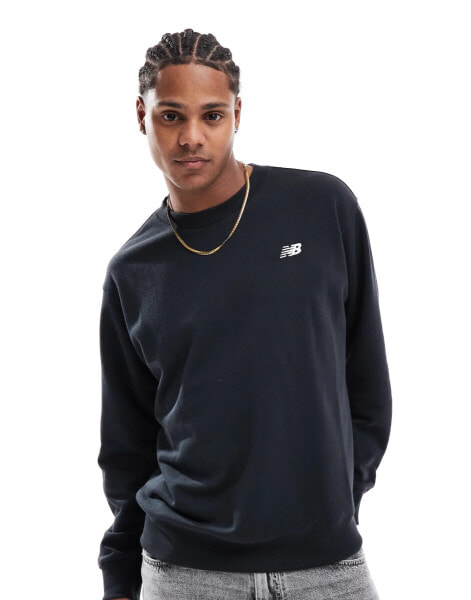 New Balance Sport essentials french terry crew in black