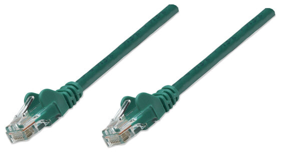 Intellinet Network Patch Cable - Cat6 - 0.5m - Green - CCA - U/UTP - PVC - RJ45 - Gold Plated Contacts - Snagless - Booted - Lifetime Warranty - Polybag - 0.5 m - Cat6 - U/UTP (UTP) - RJ-45 - RJ-45