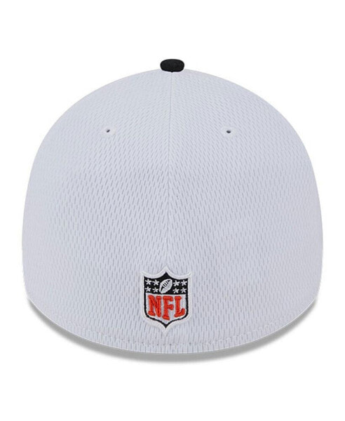 Головной убор New Era мужской White, Black Cincinnati Bengals 2023 Sideline 39THIRTY Flex Hat