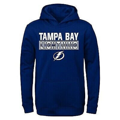 NHL Tampa Bay Lightning Boys' Poly Fleece Hooded Sweatshirt - XS