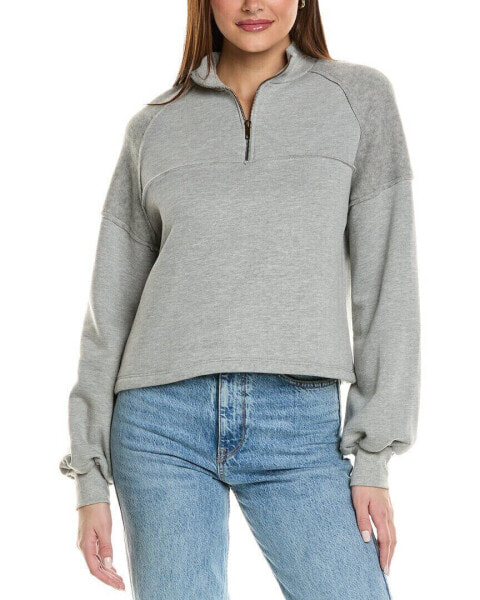 Project Social T Sonny Heathered Seamed 1/2-Zip Sweatshirt Women's