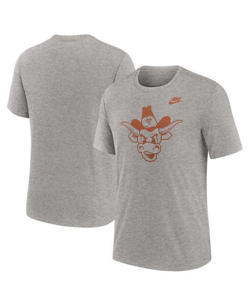 Men's Heather Gray Texas Longhorns Blitz Evergreen Legacy Primary Tri-Blend T-Shirt