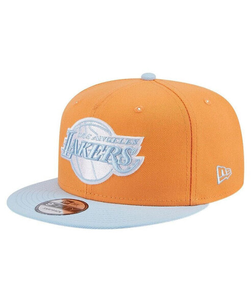 Men's Orange/Light Blue Los Angeles Lakers 2-Tone Color Pack 9Fifty Snapback Hat