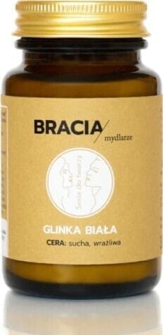 Bracia Mydlarze Bracia Mydlarze, Maseczka do twarzy glinka biała, 75 ml