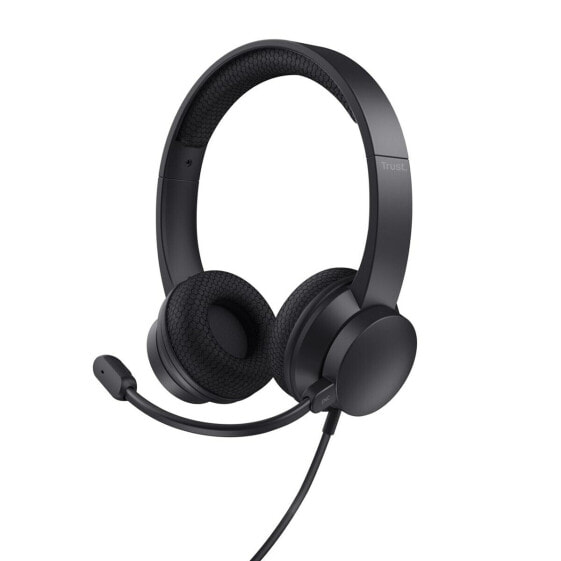 Headphones with Microphone Trust 25089 Black