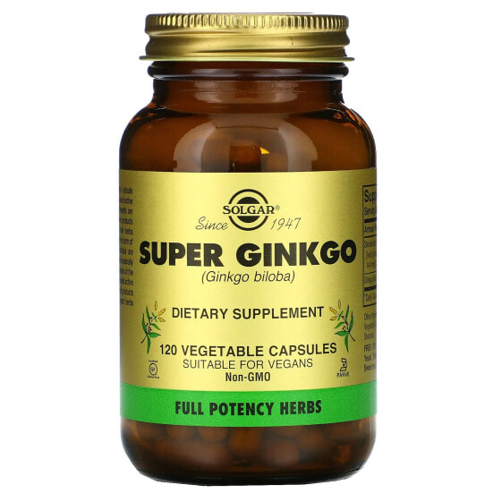 Super Ginkgo, 120 Vegetable Capsules