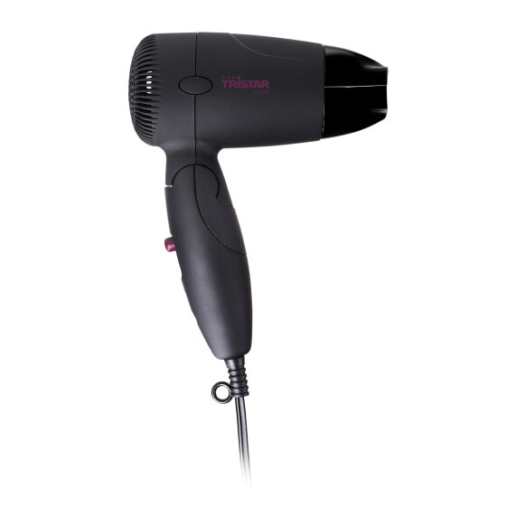 TriStar HD-2359 Travel hair dryer, Black, Violet, Monochromatic, Hanging loop, 1.7 m, 1200 W, 120-230 V