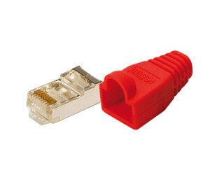 LogiLink MP0016 - RJ-45 - Red - Gold - 100 pc(s)