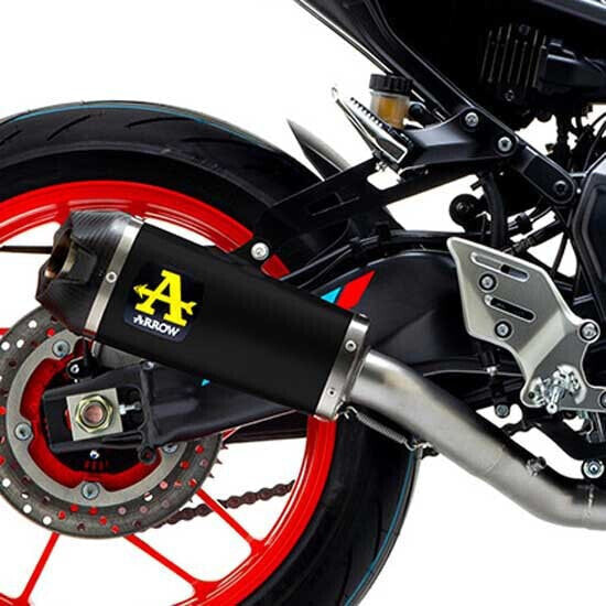 ARROW Works Nichrom Dark With Carbon End Cap Yamaha MT-09 ´21-23 homologated muffler