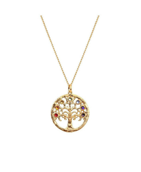 Karma and Luck mindful Alignment - Chakra Tree Of Life Charm Necklace