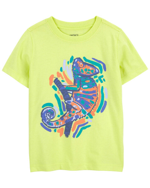 Toddler Neon Chameleon Graphic Tee 2T