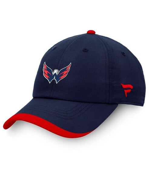 Men's Navy Washington Capitals Authentic Pro Rink Pinnacle Adjustable Hat