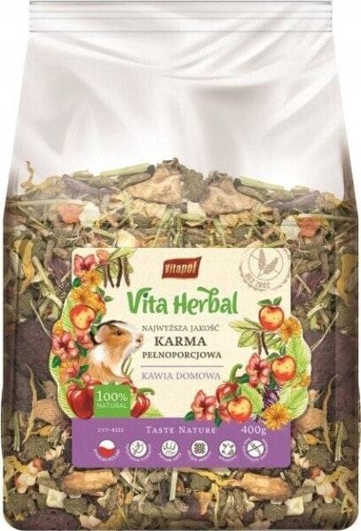 Vitapol Vita Herbal karma pełnoporcjowa dla kawii domowej 400g 4szt/disp