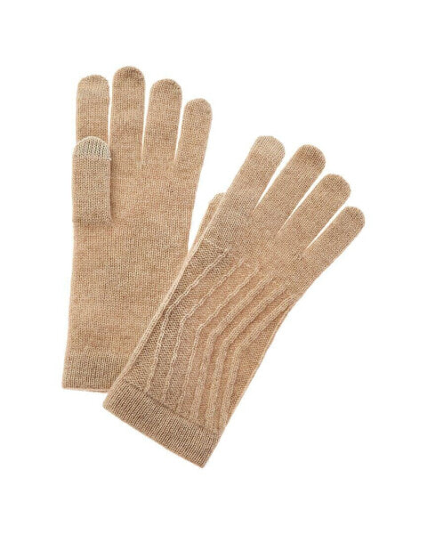 Перчатки технологичные из кашемира Phenix Traveling Rib Cashmere для женщин коричневые