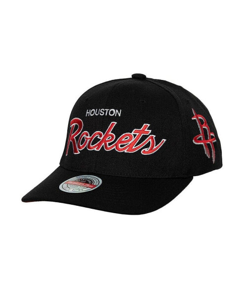 Men's Black Houston Rockets MVP Team Script 2.0 Stretch-Snapback Hat