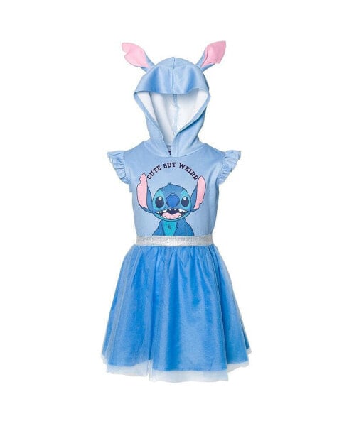 Girls Minnie Mouse Lilo & Stitch Mesh Cosplay Tulle Dress to