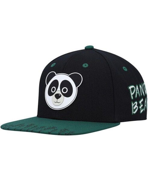 Big Boys Black Explore Panda Snapback Hat