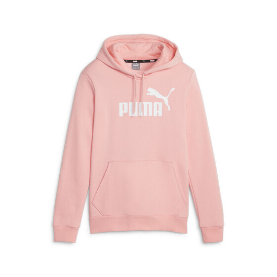 Puma Ess Logo Pullover Hoodie Womens Pink Casual Outerwear 58678963